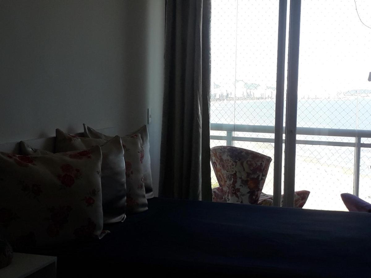 Maravilhoso Apto Vista Mar Jacuzzi Wi Fi Pe Areia Santos  Eksteriør billede