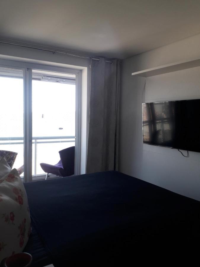 Maravilhoso Apto Vista Mar Jacuzzi Wi Fi Pe Areia Santos  Eksteriør billede