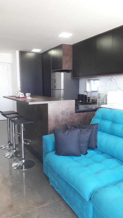 Maravilhoso Apto Vista Mar Jacuzzi Wi Fi Pe Areia Santos  Eksteriør billede