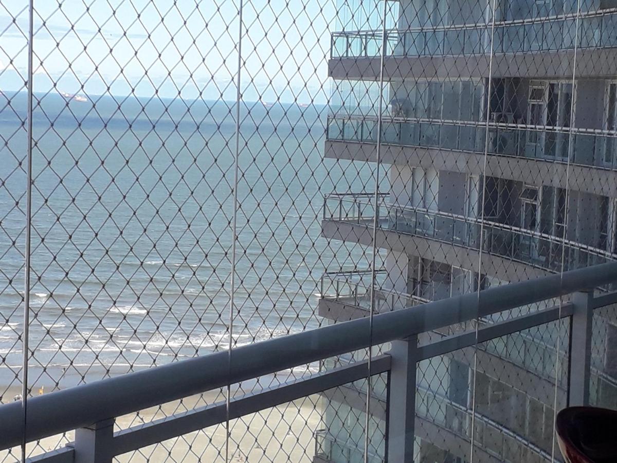 Maravilhoso Apto Vista Mar Jacuzzi Wi Fi Pe Areia Santos  Eksteriør billede