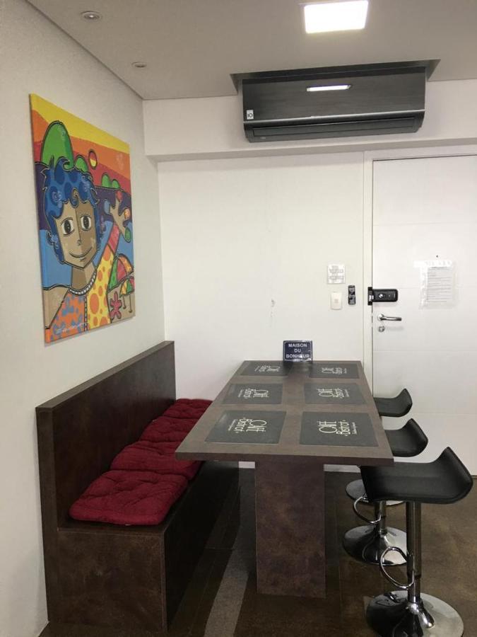 Maravilhoso Apto Vista Mar Jacuzzi Wi Fi Pe Areia Santos  Eksteriør billede